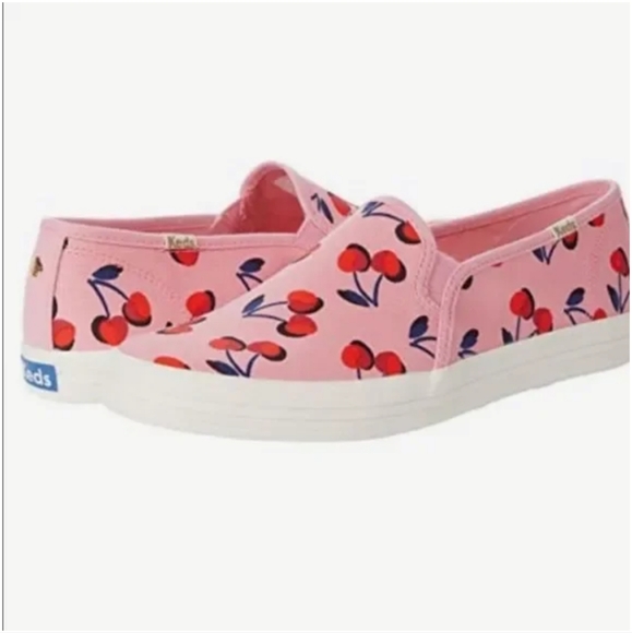 Keds Shoes - 🎉Host Pick🎉 Keds for Kate Spade Pink Cherry Slip On Canvas Shoes 5.5